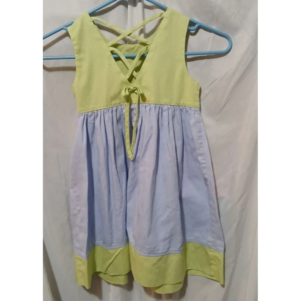 B.T. Kids Dress Size 6 Green And Blue